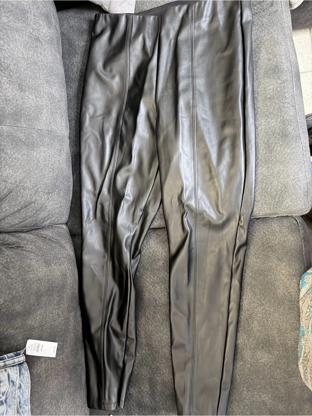 Charlotte Russe Black Faux Leather Pants – Size Large